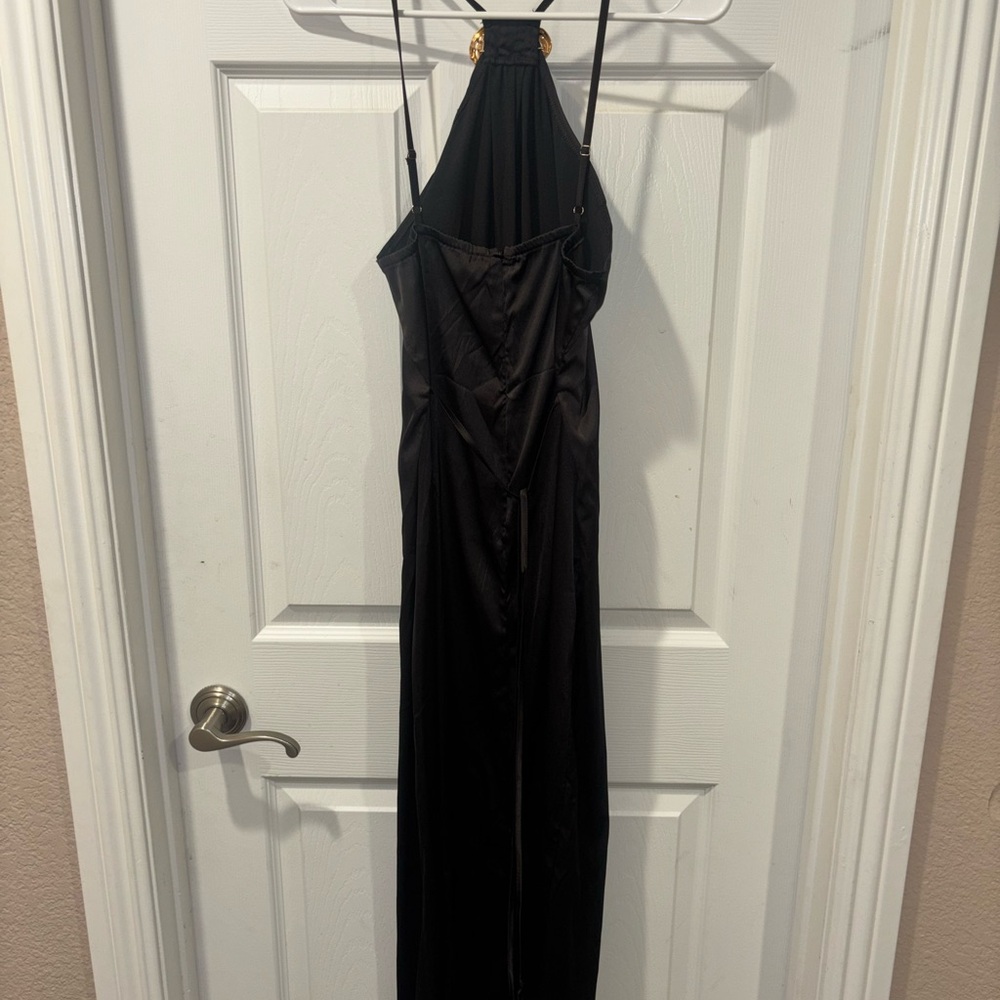 SHEIN Black Backless Dress